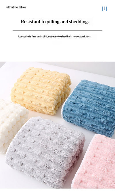 Toalla Facial Extragrande de Terciopelo Coral - Absorbente y Suave - Image 21