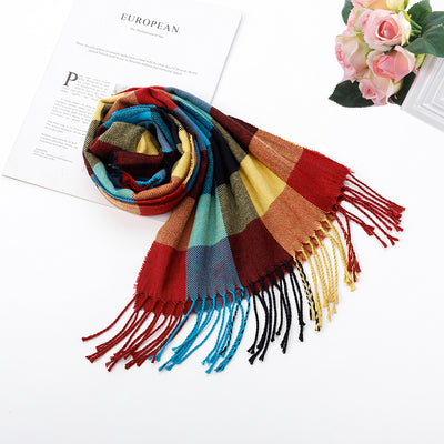 Bufanda Escocesa de Invierno Estilo Británico - Image 22