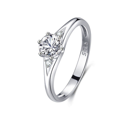 Anillo de Plata 925 con Diamantes Incrustados Clásico - Image 10