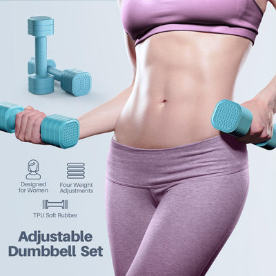 Mancuernas Ajustables para Mujer - Equipo de Tonificación Corporal Compacto - Image 14
