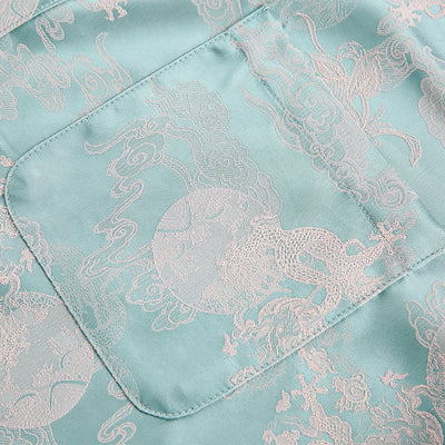 Camisa Estampada con Patrón Dragón para Hombre - Image 4