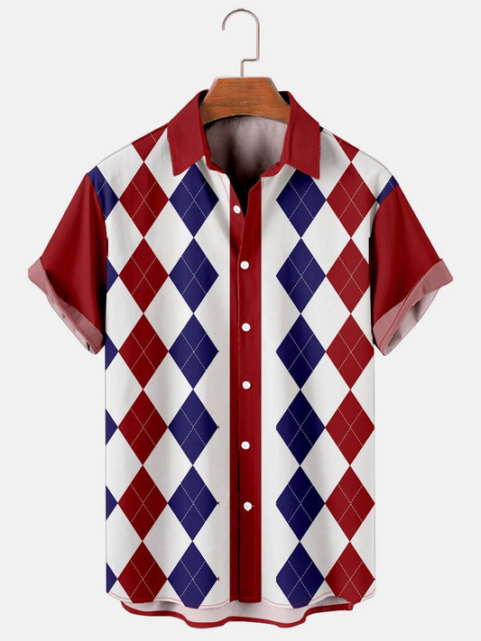 Camisa Casual Hombre Estampado Música y Batería - Image 2