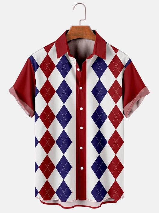 Camisa Casual Hombre Estampado Música y Batería - Image 2