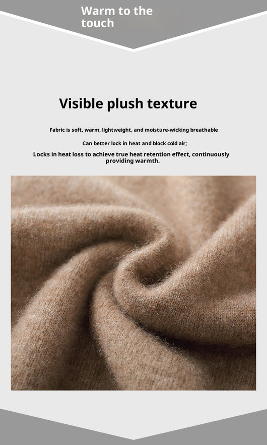 Suéter de Cuello Medio en Lana para Hombre - Pullover Ligero Otoño Invierno - Image 31