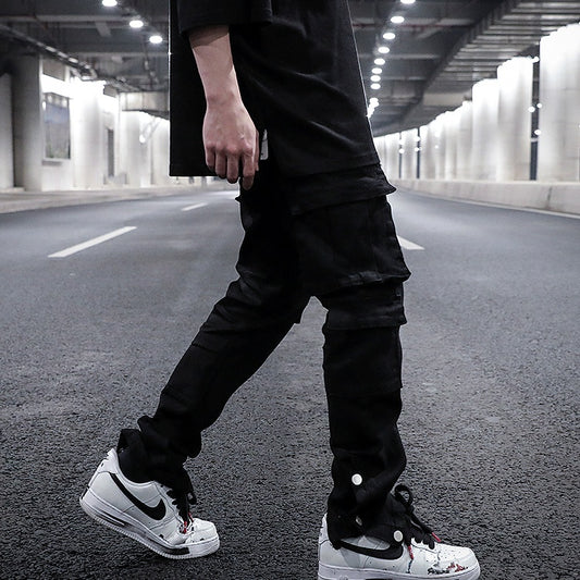 Jeans Negro Ajustado de Corte Moderno con Talle Estructurado
