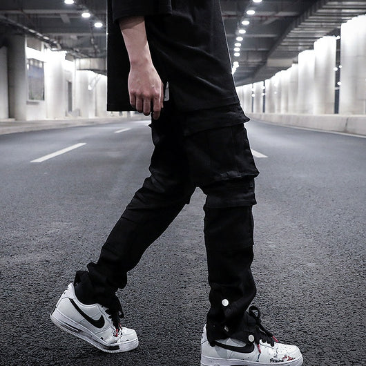 Jeans Negro Ajustado de Corte Moderno con Talle Estructurado