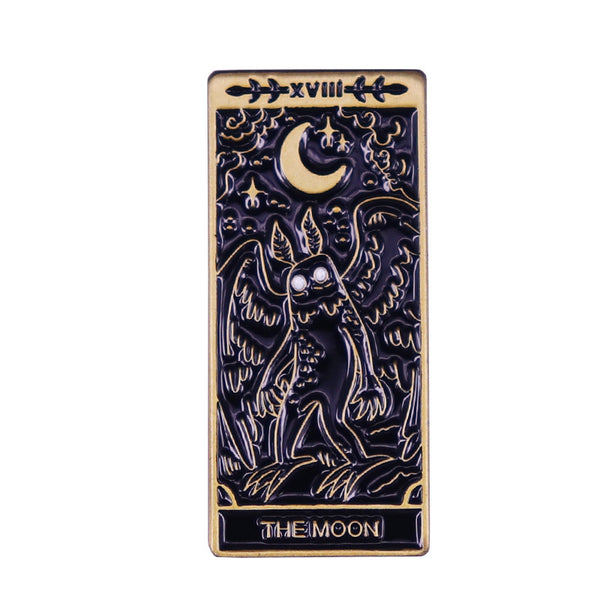 Broche de Cobre Mothman y Luna - Tarot Místico - Image 3