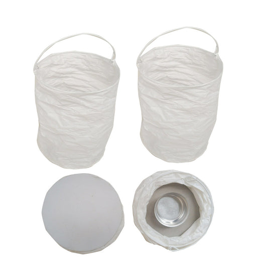 Linternas de Papel Decorativas Blancas con Luz LED de Escritorio - Image 4
