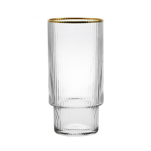 Botella de Agua Cristal Transparente con Patrón Vertical Estilo Nórdico Japonés - Image 9