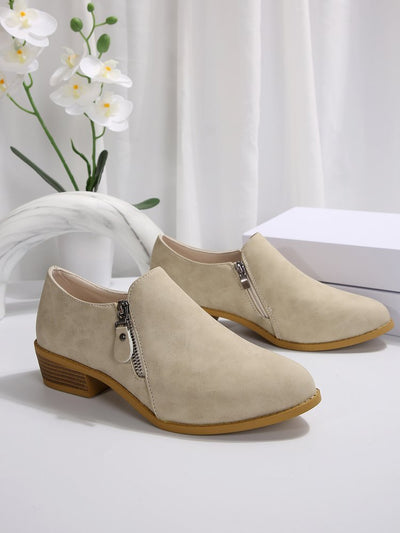 Botas Cómodas Talla Grande con Cierre Lateral y Tacón Cuadrado - Image 11