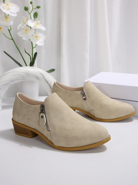 Botas Cómodas Talla Grande con Cierre Lateral y Tacón Cuadrado - Image 11