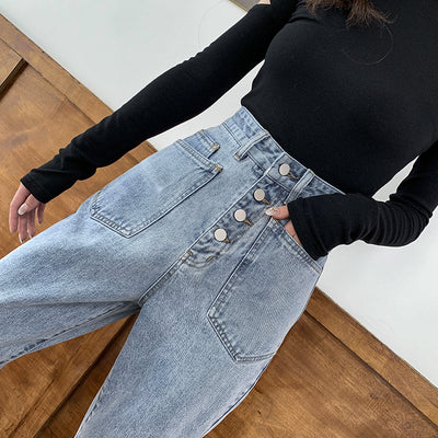 Jeans Talle Alto Rectos Holgados para Mujer - Image 10