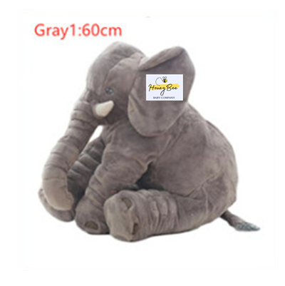 Pink 60cm and yellow 40cm elephant plush dolls, soft comfort pillows for babies and kids. - Image 48