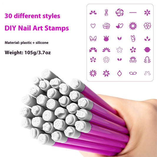 Kit de Estampado para Uñas con Pluma de Tinta Transferible - Image 2