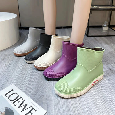 Botas Impermeables Cortas para Mujer - Estilo Moderno y Funcional - Image 19
