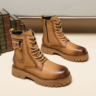 Botas Martin de Cuero para Hombre - Botines Altos Clásicos - Image 13