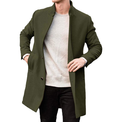 Abrigo de Lana Gruesa para Hombre - Otoño e Invierno - Image 8