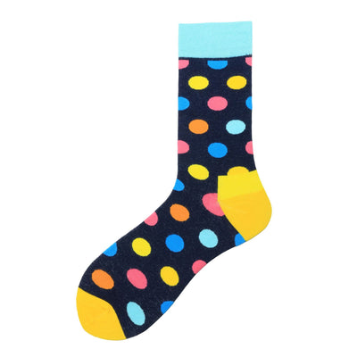 Calcetines Largos para Hombre con Lunares de Colores - Estilo Moderno - Image 28