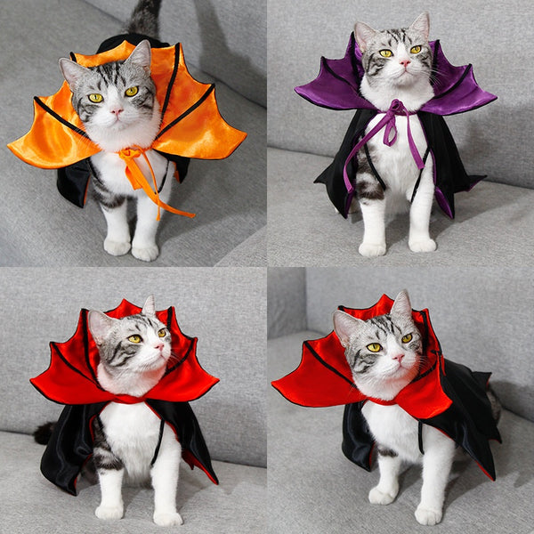 Capa de Halloween para Gatos - Disfraz Festivo Elegante
