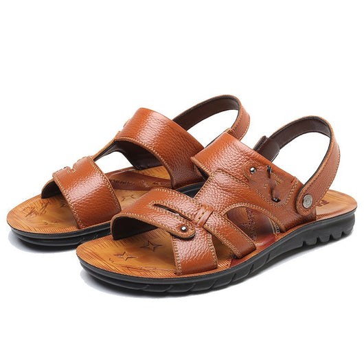 Sandalias de Cuero Genuino para Hombre con Suela Antideslizante Dual - Image 23