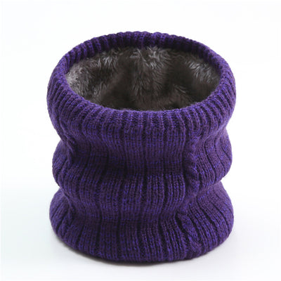 Bufanda Tejida de Rayas Anchas con Forro Polar para Hombre - Image 7