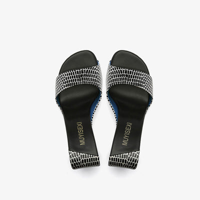 Sandalias Mujer Boca de Pez con Cuña Hueca y Tacón Medio - Image 7