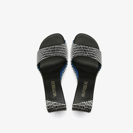 Sandalias Mujer Boca de Pez con Cuña Hueca y Tacón Medio - Image 7