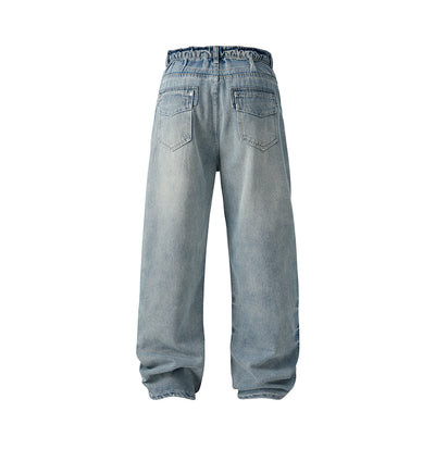 Jeans Rectos Anchos Estilo Americano para Hombre - Image 11