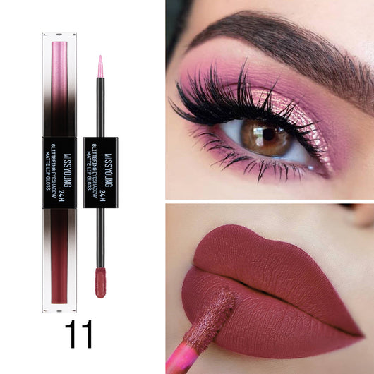 Sombra de Ojos y Brillo Labial Doble Punta en Tonos Neutros - Image 12