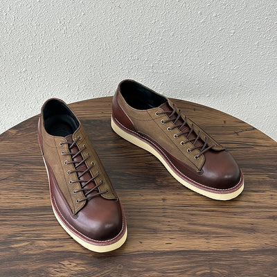 Zapatos Casuales Retro de Plataforma con Combinación de Colores - Image 13