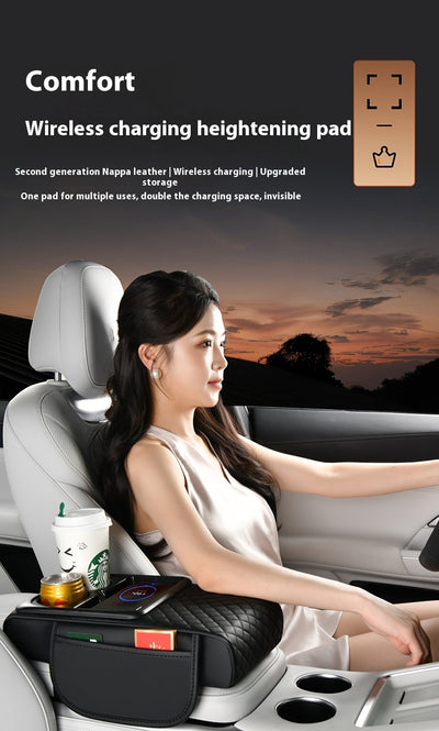 Caja Organizadora para Auto con Carga Inalámbrica Rápida y Soporte para Bebidas - Image 27