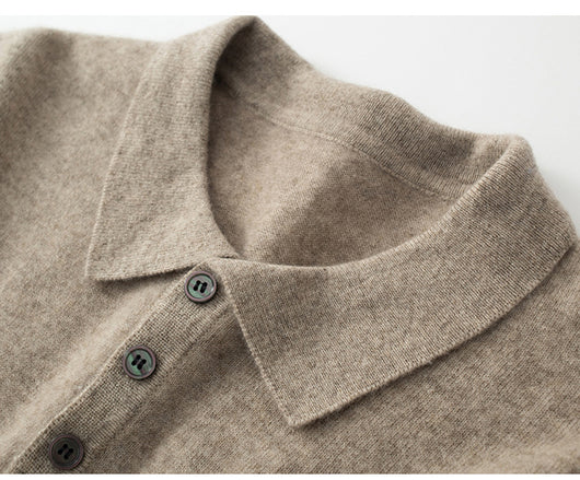 Suéter Tipo Polo de Cachemira para Hombre Ejecutivo - Image 22