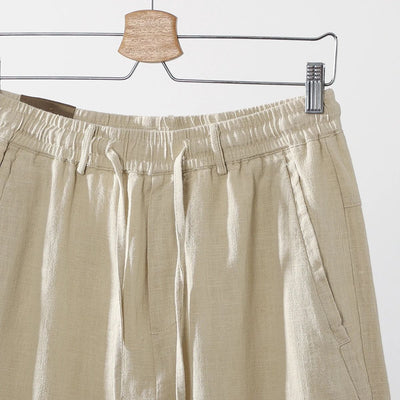 Pantalones Capri de Lino y Algodón Transpirables - Estilo Casual - Image 12