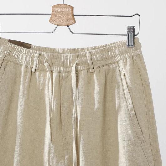 Pantalones Capri de Lino y Algodón Transpirables - Estilo Casual - Image 12