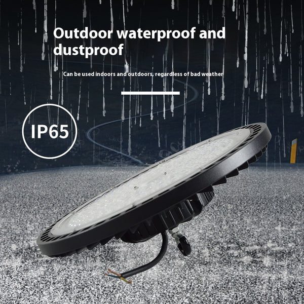 Lámpara Colgante Industrial UFO Impermeable para Talleres y Espacios de Trabajo