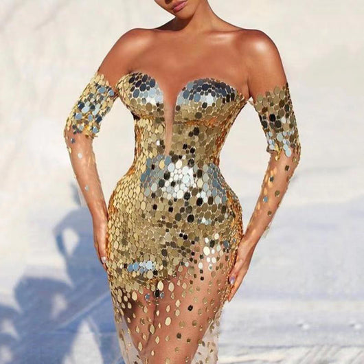 Vestido de Banquete Elegante con Temperamento Sofisticado - Image 3