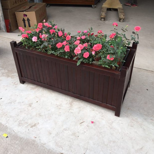 Jardinera Comercial de Madera Maciza para Espacios Públicos - Image 10