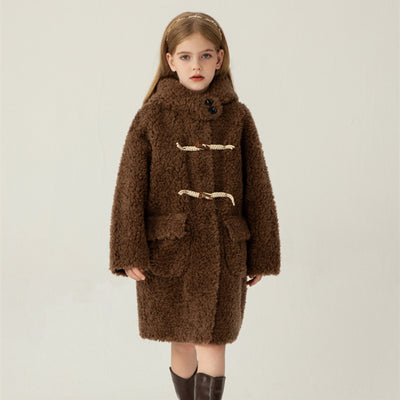 Abrigo de Lana Niña Diseño Liso y Elegante - Image 7