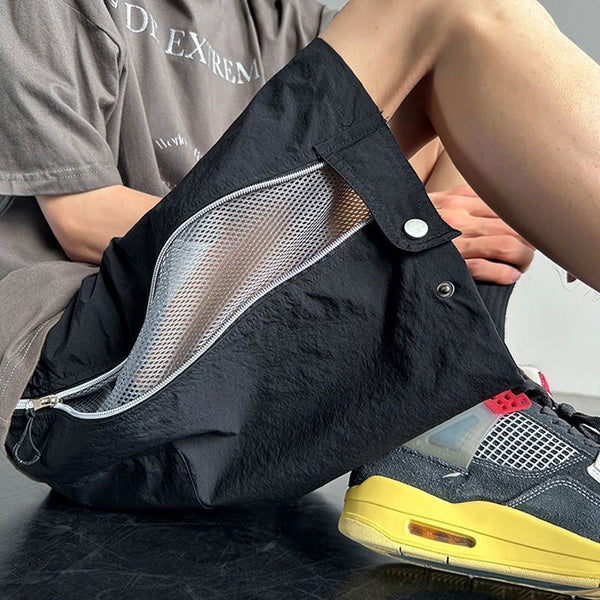 Pantalones Cortos Cargo Impermeables Hombre Ajuste Relajado - Image 6