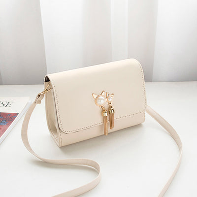 Bolso Bandolera Cuadrado con Flecos y Hombro Asimétrico - Image 11
