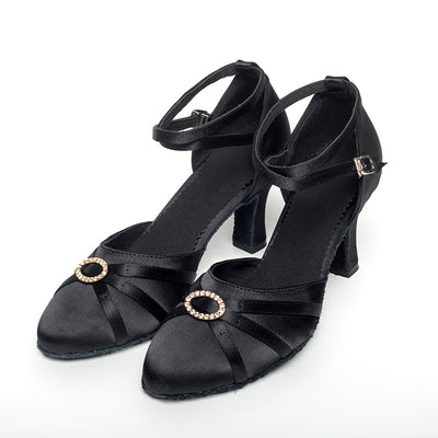 Zapatos de Baile con Tacón Brillante, Suela Suave y Transpirables - Image 6
