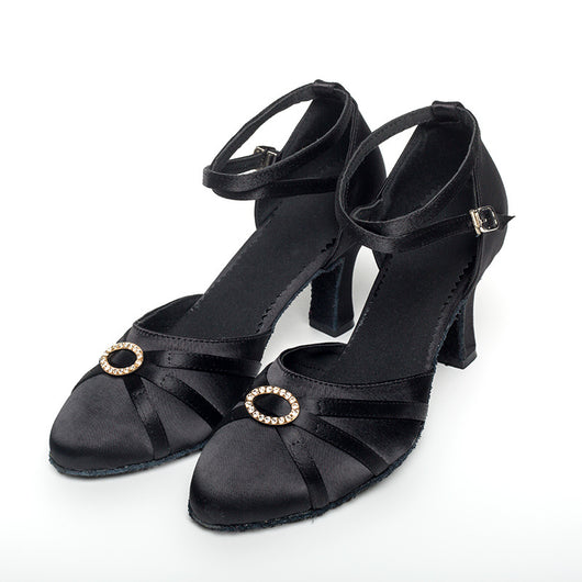 Zapatos de Baile con Tacón Brillante, Suela Suave y Transpirables - Image 6