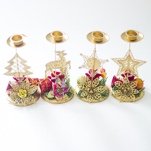 Candelabro Navideño de Hierro - Decoración de Escritorio - Image 16