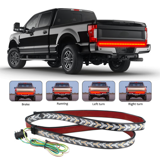 Tira LED Bicolor para Camioneta: Luces de Giro y Advertencia Dinámicas