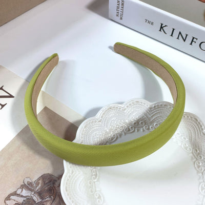 Diadema Retro de Satén con Esponja - Accesorio para Cabello Francés de Ancho Generoso - Image 13