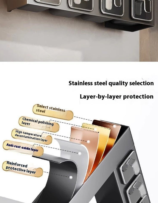 Organizador de Cocina Mural con Despensero y Soporte para Especias - Image 13