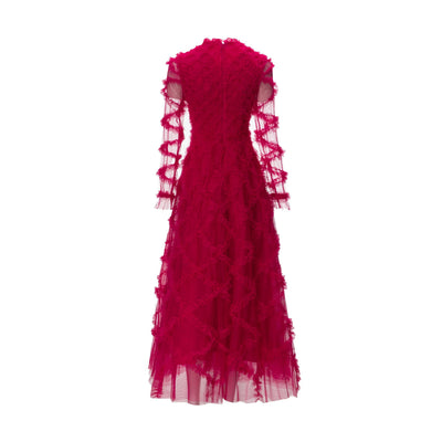 Vestido Formal para Mujer con Volantes Elegantes - Image 3