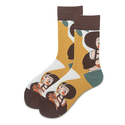 Calcetines Divertidos para Parejas - Diseño Cara Feliz Unisex - Image 4