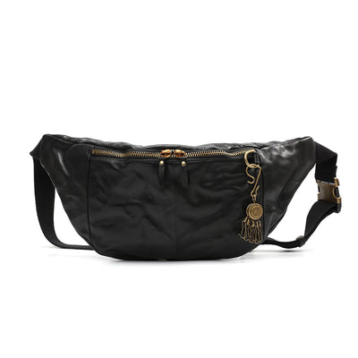 Bolsa de Cintura Vintage en Cuero Genuino para Hombre - Image 8