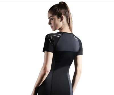 Conjunto de Yoga y Running para Mujer - Remera Deportiva Ajustada de Compresión - Image 5